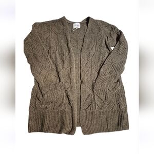 Pink Rose Women's Cable Knit Cardigan Sweater